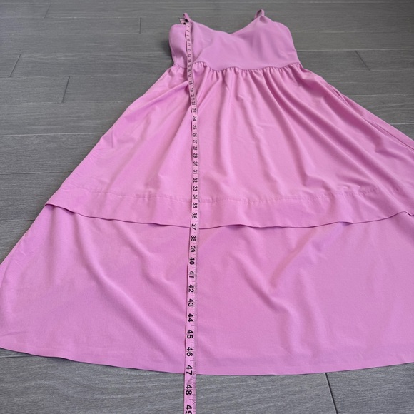 Athleta Elation V-Neck Hybrid Dress Bubblegum Maritima S P Midi Outdoor 601546 - Picture 16 of 16